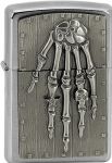 Zippo zapalova 21658 Skeleton Hand Emblem 